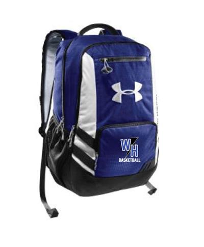 A) WH Basketball - Under Armour Team Backpack Product Details // Warren  Hills Basketball - 2013 // SP Custom Gear