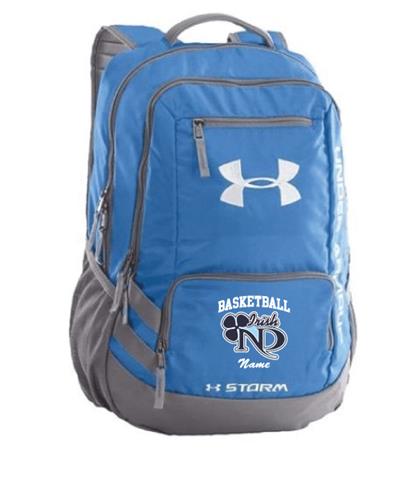 E) Notre Dame Girls BB - Under Armour Backpack Product Details // Notre  Dame H.S. Girls Basketball 2015-2016 // SP Custom Gear
