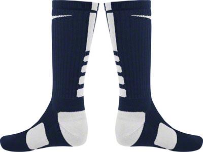 Elite Basketball Crew Socks Nike Navy/White