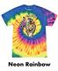 J.P. Case - NEON RAINBOW Tie-Dye Short Sleeve Tee