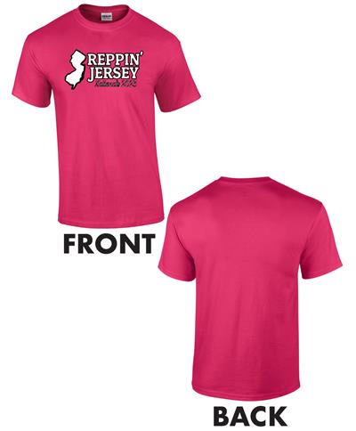 02) Cheer Nationals - Reppin Jersey Pink Cotton Tee Product Details //  Cheerleading Nationals 2023 // SP Custom Gear