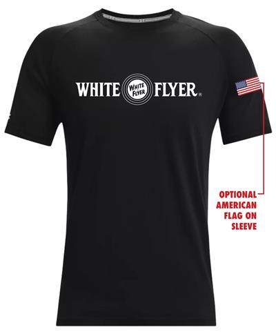 04) White Flyer - Team White Flyer Short Sleeve Cotton Tee  (Men/Women/Youth) Product Details // White Flyer Targets // SP Custom Gear