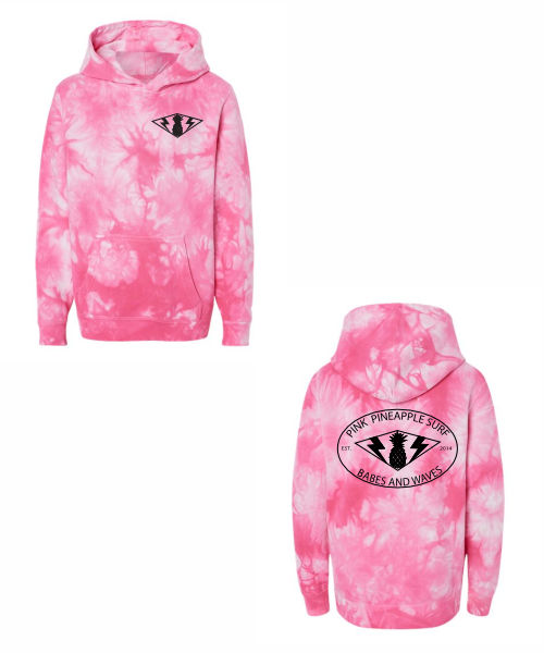 ●PINK PINEAPPLE● FLEECE OFFSHOULDER TSBLACK m1037_1135945 Pink Pineapple Surf End of Year Merch // SP Custom Gear