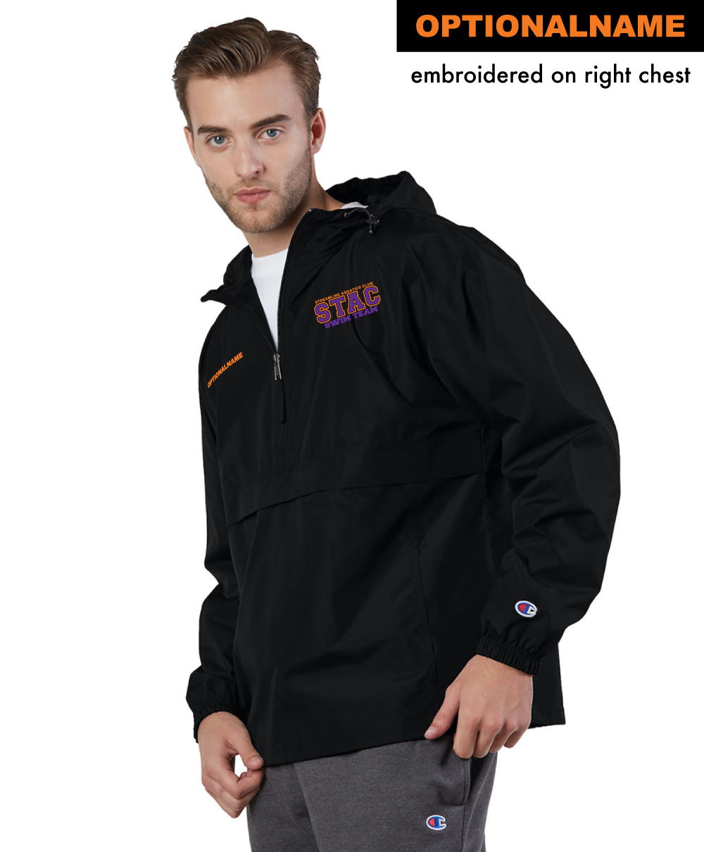20 STAC Champion Rain Jacket Adult Product Details STAC Streamline Aquatics Club Spring 2024 SP Custom Gear