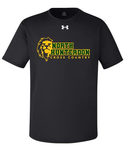NORTH HUNTERDON Lightweight Short Sleeve Hoodie - Black/Green NORTH HUNTERDON Lightweight Short Sleeve Hoodie - Black/Green