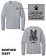 GSGSR - Adult Unisex Cotton Long Sleeve Tee Heather Grey