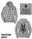 GSGSR - Adult Unisex Fleece Hooded Sweatshirt Heather Grey