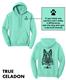GSGSR - Adult Unisex Fleece Hooded Sweatshirt True Celadon