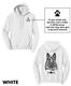 GSGSR - Adult Unisex Fleece Hooded Sweatshirt White