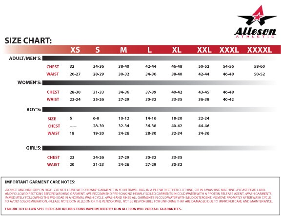 Sizing Charts // SP Gear