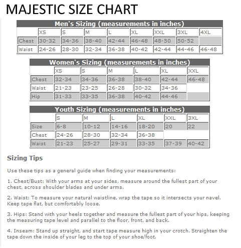 Sizing Charts // SP Custom Gear